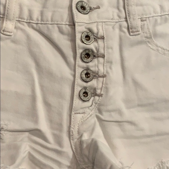 Free people white denim shorts - Picture 2 of 4